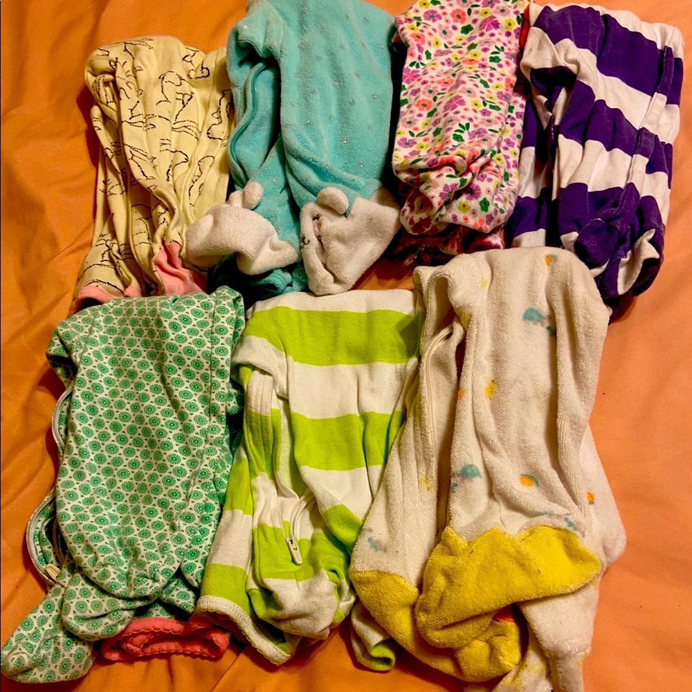 Bundle of 7  pajamas — all 9 months.